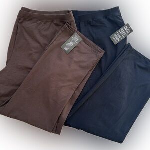 Catherine’s Pants 2X Suprema Straight Leg NWT Bundle Black & Brown